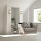 Designers Fountain Cowen 6.75in 1-Light Brushed Gold Mid-Century Modern Indoor Vanity with Etched Glass Shade 94501-BG - alternate 2